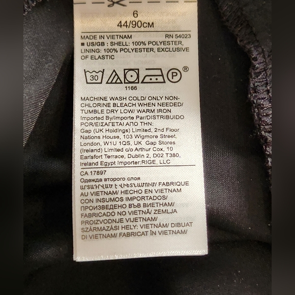 Banana Republic Satin Dress with Ruffle Hem, Black, Size US 6 - Picture 10 of 10